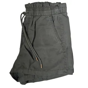 LOFT Womens Medium Green Paperbag Waist Drawstring Utility Shorts Casual Relaxed thumbnail 3