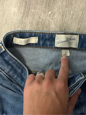 Universal Thread Dark Blue Distressed Skinny Jeans thumbnail 4
