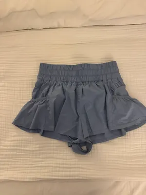 Free People Movement Get Your Flirt On Shorts Cloudy Waters thumbnail 4