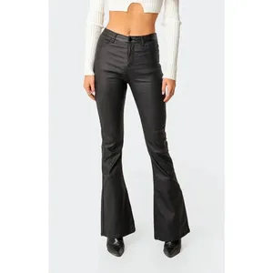 ✨Edikted Luna Faux Leather Flare Sz XS Jeans✨ thumbnail 2