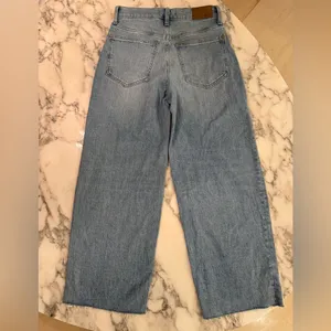 NWT Madewell The Perfect Vintage Crop Jeans Blue Raw Hem High Rise 26 Sold Out! thumbnail 5