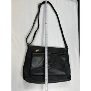 Fossil SKU 7461 Black Leather Crossbody Bag Purse thumbnail 13