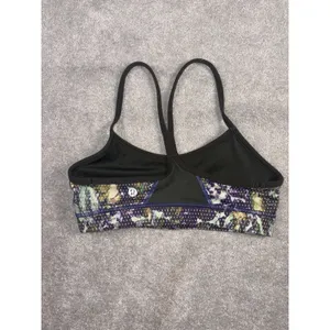 lululemon Flow Y Bra 4 black multi print thumbnail 2