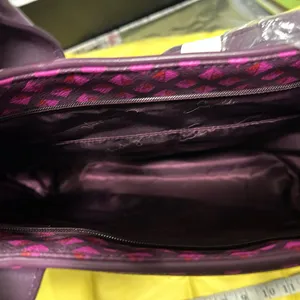 VERA BRADLEY Geometric Purple and Pink Tote Gorgeous like NEW!!never used thumbnail 11