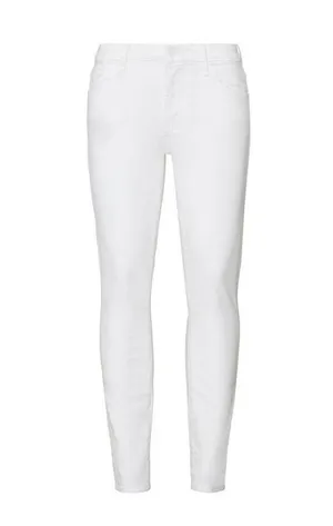 RTR sz 30 (10) MOTHER Fairest Of Them All The Looker Crop Jeans solid white Jean thumbnail 3