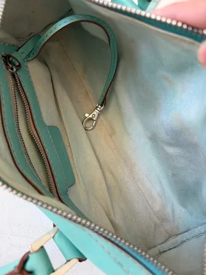 Vintage Michael Kors Barrel Bag 2000s Y2K Mint Green Teal thumbnail 9