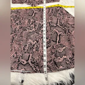 Superdown Blush Pink Snake Print Dress Size L thumbnail 4