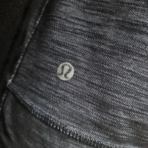 Lululemon Daily Yoga Denim Jacket Blue Grey and Black Zip Up Long Sleeve thumbnail 8