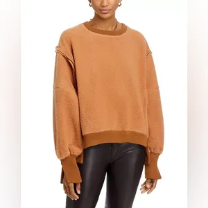 NWOT Free People We The Free Cozy Camden Sweatshirt In Sandstorm Sold Out Color thumbnail 4