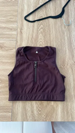 Vitality sports bra zip up Purple Size M thumbnail 2