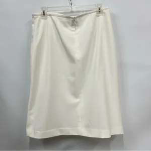NWT Women’s 10 Elegant ivory White Blazer & Skirt Set FLAWED career wear office thumbnail 7