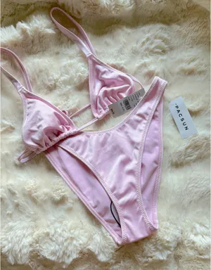 Pacsun Pink Matching Bikini Set NWT thumbnail 2