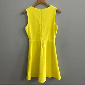 The Limited Sleeveless Skater Dress Bright Yellow Size XS thumbnail 4