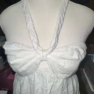 Linen Blend Braided Aerie Halter Dress thumbnail 6