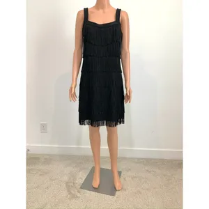 Express small fringe flapper cocktail mini dress costume D2 3426 thumbnail 11