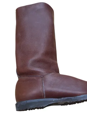 Eddie Bauer Brown Leather Tall Riding Boots Vibram Sole Women Approx US 8 EU 39 thumbnail 7