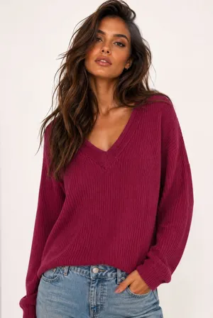 Altar’d‎ State Waffle Knit Sweater Pullover Cottagecore Cozy Thermal Winter Warm thumbnail 1