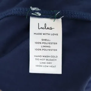 Lulus Elaborate Charm Maxi Dress Womens Navy Blue Satin Pleated Adjustable Strap thumbnail 3
