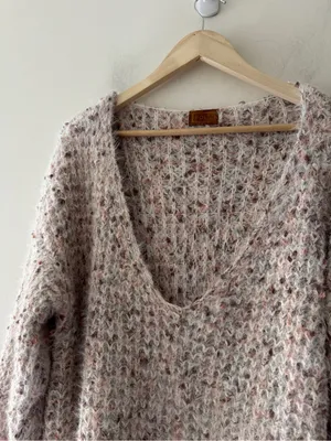 POL Chunky Oversized Cozy Yarn Confetti Sweater thumbnail 3
