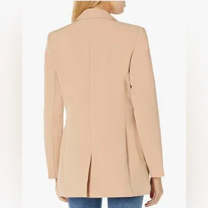 NEW The Drop Women's Blake Long Blazer XL Tan thumbnail 2