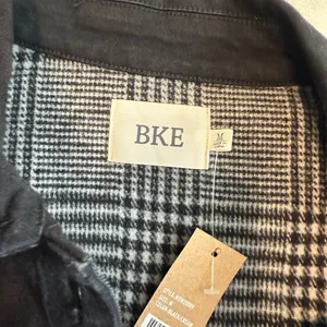 BKE denim and pieced flannel jacket thumbnail 4