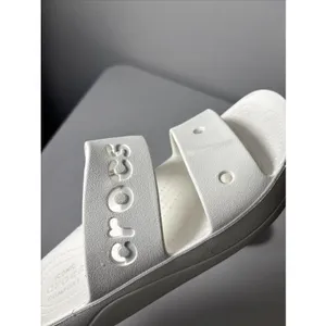 Crocs Slide Sandals White Iconic Comfort Women Size 11 Slip‎ On thumbnail 2