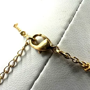 Black and gold tone pendant necklace thumbnail 8