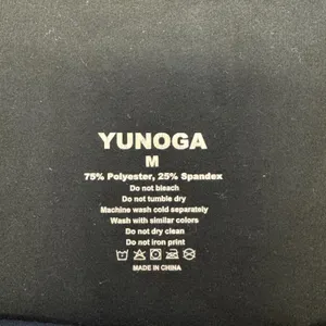 Yunoga Women's Black High Waisted Yoga Leggings Size M Athletic‎ 7/8 Athleisure thumbnail 6