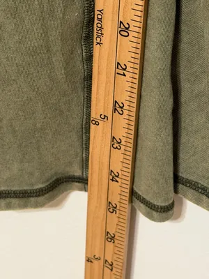 Free People Movement Hot Shot Baggy Pants Olive Army Green Size Small EUC thumbnail 9