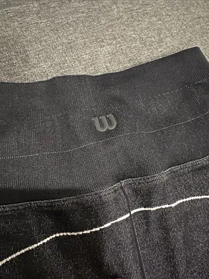 Wilson womens evolution tight leggings‎ size XS black and white NWOT thumbnail 4