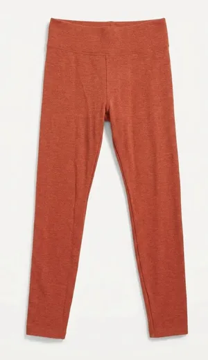 Lou & Grey for LOFT Terracotta Rust Knit Pocket Leggings Size S thumbnail 1