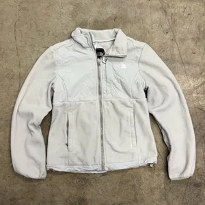 The North Face Denali Full Zip Polartec Fleece Jacket Light Grey S thumbnail 3