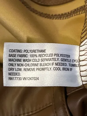 Wild Fable Faux Leather Flare Pants Womens 16 Brown Low Rise Leather Used thumbnail 8