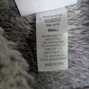 Texas Longhorns Sherpa Fleece Zip Vest Gray Size Small thumbnail 4