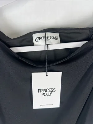Princess Polly Bella Luna Ruched Mini Dress Black US 0 NWT thumbnail 10