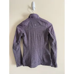 Lululemon Rebel Runner Zip Up Jacket size 2 Petal Camo Embossed‎ Purple Fog thumbnail 6