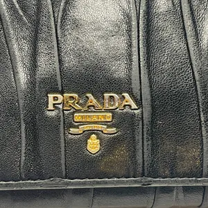 Prada Nappa Gaufre Leather Continental Wallet - Black - Preowned thumbnail 12