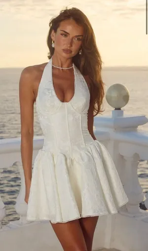 Runaway the Label AMITY V- NECK CORSET MINI DRESS thumbnail 1