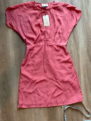 Universal Thread Coral Tie-Front‎ Blouse thumbnail 1