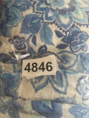 1.State Blue White Floral Puff Sleeve Mini Dress Large Cottagecore Prairie thumbnail 7
