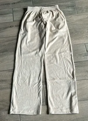 PINK super soft pants in cream thumbnail 1
