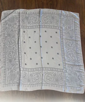 Celestial Printed SILKY Scarf Baby Pink Pale Pink MOON STARS BOHO FEMININE thumbnail 1