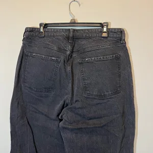 Old Navy Curvy Extra High-Rise Wide Leg Jeans Washed Black Size 12 Stretch Denim thumbnail 7