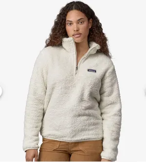 Patagonia White Fleece Quarter Zip thumbnail 1