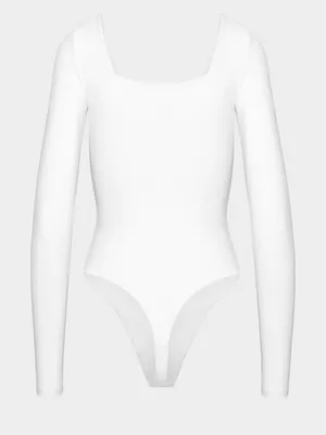 Aritzia Babaton Contour Squareneck Bodysuit White 2XS thumbnail 2