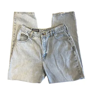 Lands End Vintage High Waisted Mom Jeans Light Wash Made in USA Cotton Size 10 thumbnail 3