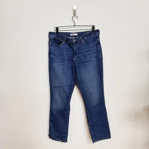 Levi's Signature Totally Shaping Straight Jeans W33 L28 Dark Wash Stretch Denim‎ thumbnail 2