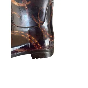 Ralph Lauren Rosalyn 11 Rain Boots Brown/Tan /Pull On Size 5 thumbnail 6