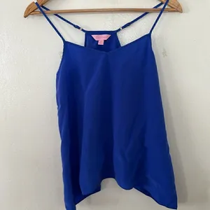 Lilly Pulitzer Dusk Top Coastal Blue EUC thumbnail 2
