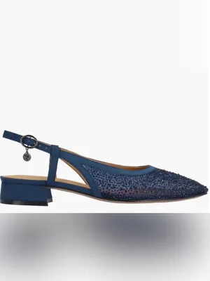 NWOB J. Renee Women’s Navy Slingback Low Heel Pumps Size 8.5 thumbnail 5
